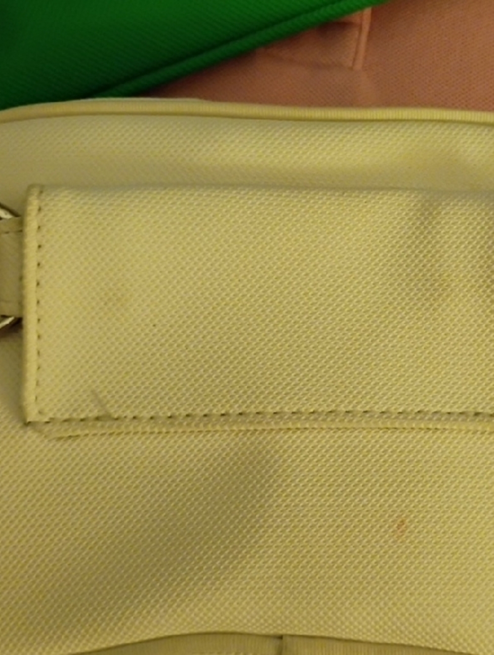 Lacoste White Pique Crossbody Pouch - Picture 3 of 11